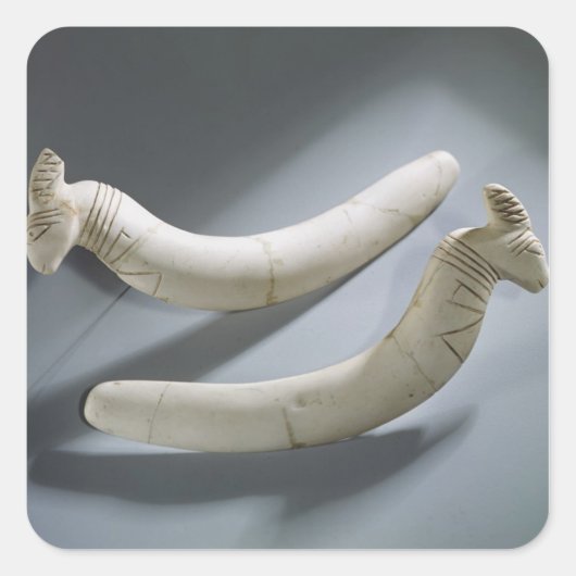 カスタネットのペア、Thinite Period（ヒポタマスiv） スクエアシール (正面)