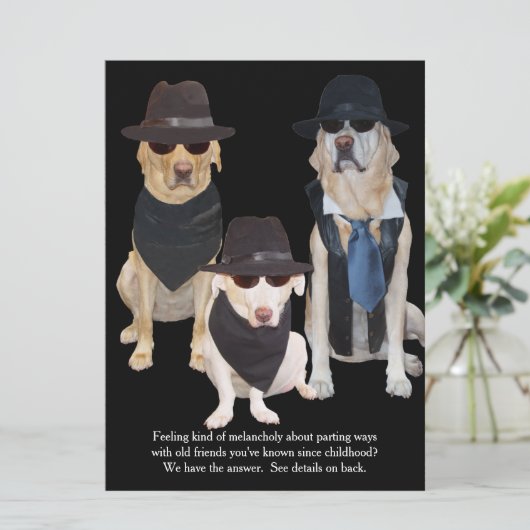 カスタマイおもしろいズ可能な実習卒業パーティ 招待状 (スタンド正面)