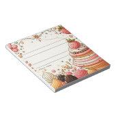 カスタマイザヴルベイカーズパステルデザート ノートパッド (アングル)