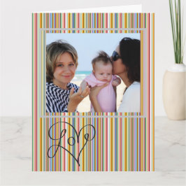 カスタマイズあいさつきカード – ラブフォントハート カード