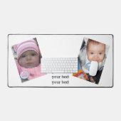 カスタマイズあなたのテキスト デスクマット (キーボード&マウス)