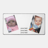 カスタマイズあなたのテキスト デスクマット (正面)