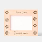 カスタマイズおばあちゃんエレガントのフローラ レーザー彫刻フレーム (正面)