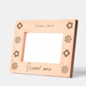 カスタマイズおばあちゃんエレガントのフローラ レーザー彫刻フレーム (左)