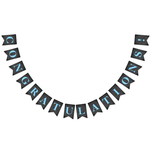 カスタマイズおめでとうございます！模擬黒板 バンティングフラッグ (全)