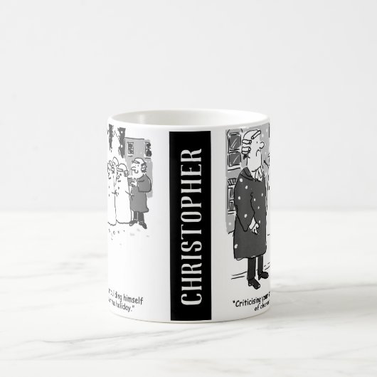 カスタマイズおもしろいする2つの法律漫画 コーヒーマグカップ (中央)