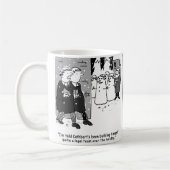 カスタマイズおもしろいする2つの法律漫画 コーヒーマグカップ (左)