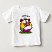 カスタマイズおもしろいとカラフルPig Kids Tシャツ (正面)