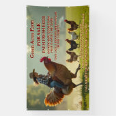 カスタマイズおもしろいオーガニック農場生卵かごフリー 横断幕 (縦)