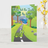 カスタマイズおもしろいトルクロスザロード誕生日 カード (黄色い花)