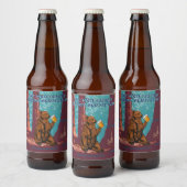 カスタマイズおもしろいホームメイドグリズリー ビールラベル (ボトル)