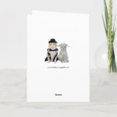 カスタマイズおもしろい可能かわいらしな猫/猫ちゃん記念日 カード (裏面)