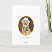 カスタマイズおもしろい可能なサーファー誕生日 カード (裏面)