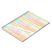 カスタマイズおもしろい可能なストライプノートブカラフルック ノートブック (左側)