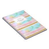 カスタマイズおもしろい可能なストライプNice Student Notebook ノートブック (右側)