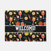 カスタマイズおもしろい可能なディンクとドリンク – pickleball  ドアマット (正面)