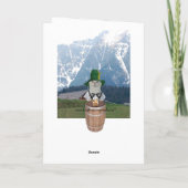 カスタマイズおもしろい可能なドイツ猫 カード (裏面)