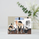 カスタマイズおもしろい可能なペットアートクラス ポストカード (スタンド正面)