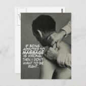 カスタマイズおもしろい可能な古い時間のヴィンテージマッサージ写真 ポストカード (正面/裏面)