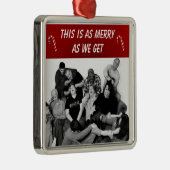 カスタマイズおもしろい可能な家族写真 メタルオーナメント (右)