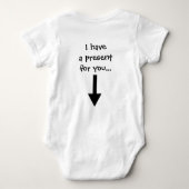 カスタマイズおもしろい可能な母の日のベビークリーパー ベビーボディスーツ (裏面)