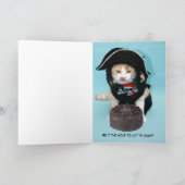 カスタマイズおもしろい可能な海賊猫 カード (内部)
