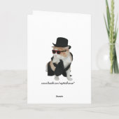 カスタマイズおもしろい可能な猫 カード (裏面)