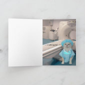 カスタマイズおもしろい可能な猫/猫ちゃん カード (内部)