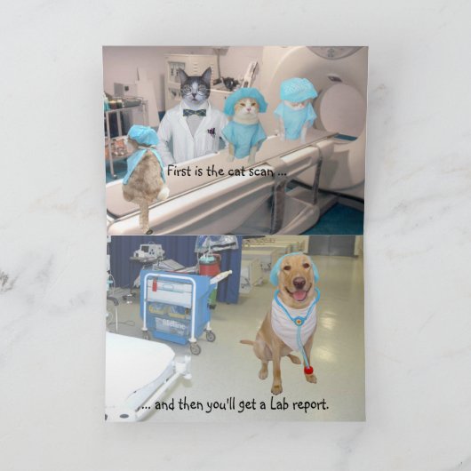 カスタマイズおもしろい可能な病院滞在が良くなる カード (内部)