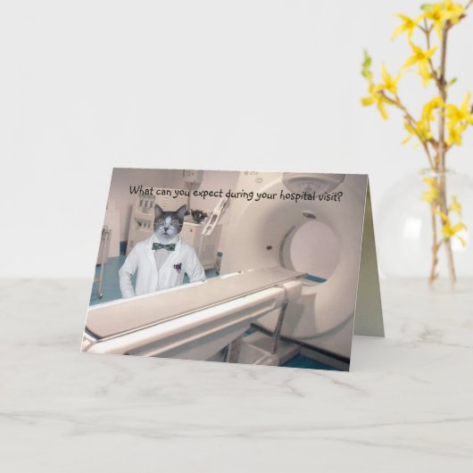 カスタマイズおもしろい可能な病院滞在が良くなる カード (黄色い花)