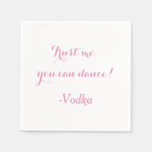 カスタマイズおもしろい可能な結婚ナプキン スタンダードカクテルナプキン (正面)