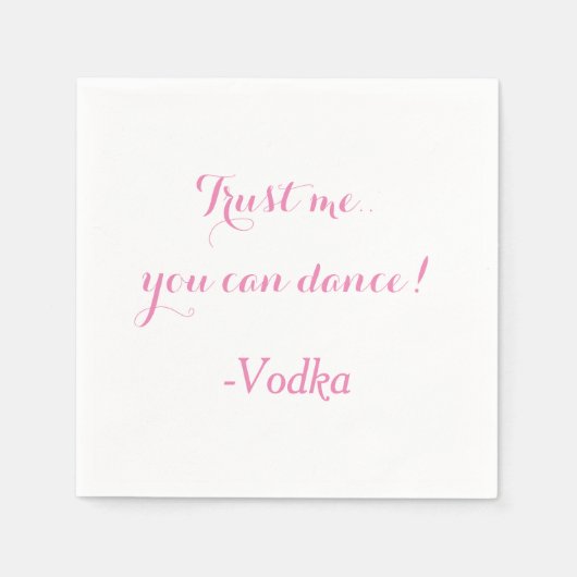 カスタマイズおもしろい可能な結婚ナプキン スタンダードカクテルナプキン (正面)