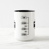 カスタマイズおもしろい可能な計量カップコーヒー マグカップ (中央)