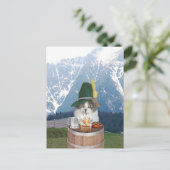 カスタマイズおもしろい可能なCat/子猫誕生日はがき ポストカード (スタンド正面)