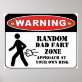 カスタマイズおもしろい笑い冗談パパ父DIYあなたのテキスト ポスター (正面)