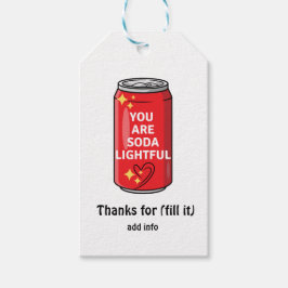 カスタマイズおもしろいSoda Lightful Cartoon ギフトタグ