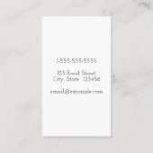 カスタマイズおよびシンプルAdvocateの名刺 名刺 (裏面)