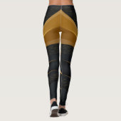 カスタマイズお前のヨガ最高の女女ブラック レギンス (裏面)