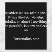 カスタマイズお好みのワインラベル! ワインラベル (シングルラベル)