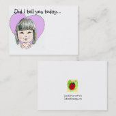 カスタマイズお弁当箱愛ノート- 名刺 (正面/裏面)