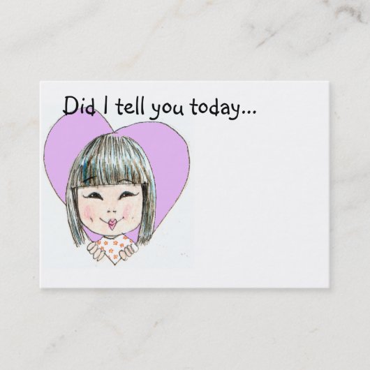 カスタマイズお弁当箱愛ノート- 名刺 (正面)