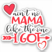 カスタマイズお母さんみたいなママはいな得い シール (正面)