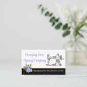 カスタマイズお洒落フローラ裁縫機 名刺 (スタンド正面)