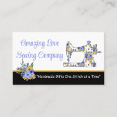 カスタマイズお洒落フローラ裁縫機 名刺 (正面)