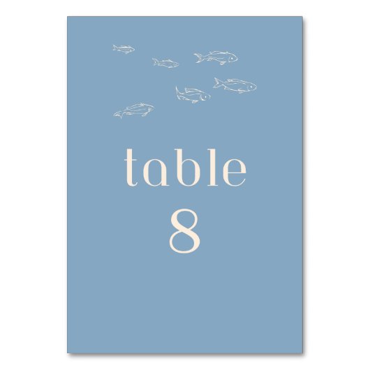 カスタマイズお洒落可能なビーチ結婚式テーブル番号 テーブルナンバー (正面)