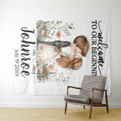 カスタマイズお洒落可能結婚な背景 タペストリー (インサイチュ(横))