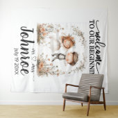 カスタマイズお洒落可能結婚な背景 タペストリー (インサイチュ(横))