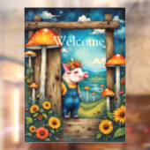 カスタマイズお洒落子豚 ウィンドウサイン (シート2)