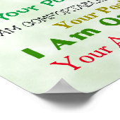 カスタマイズこのクジラの目確認 ポスター (角)