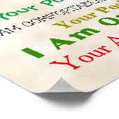 カスタマイズこのクジラの目確認 ポスター (角)